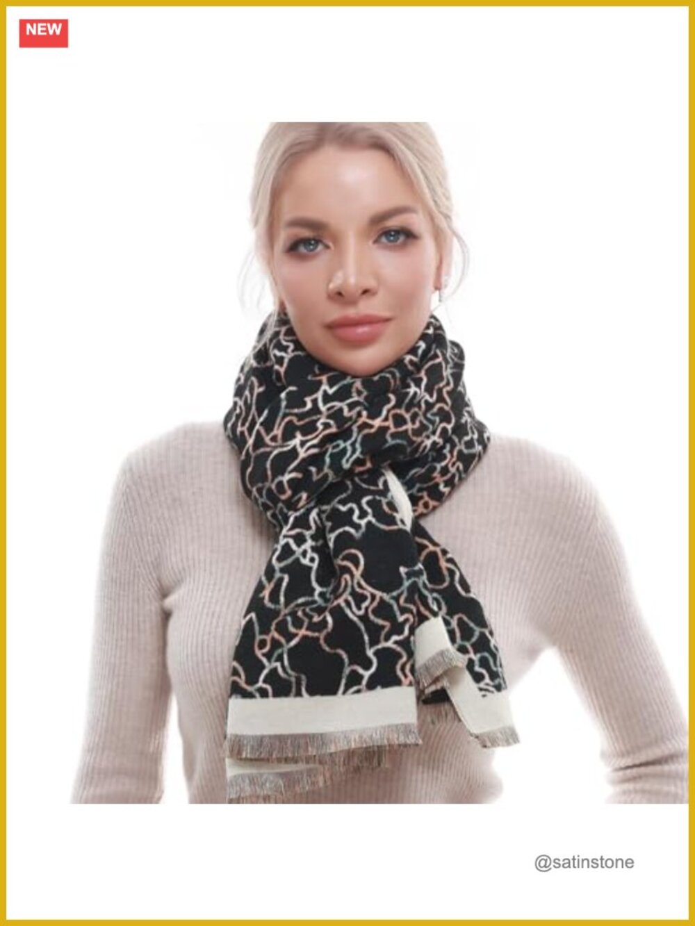 Pashmina Shawl Wrap for Women Winter Warm Scarf Cozy Blanket
